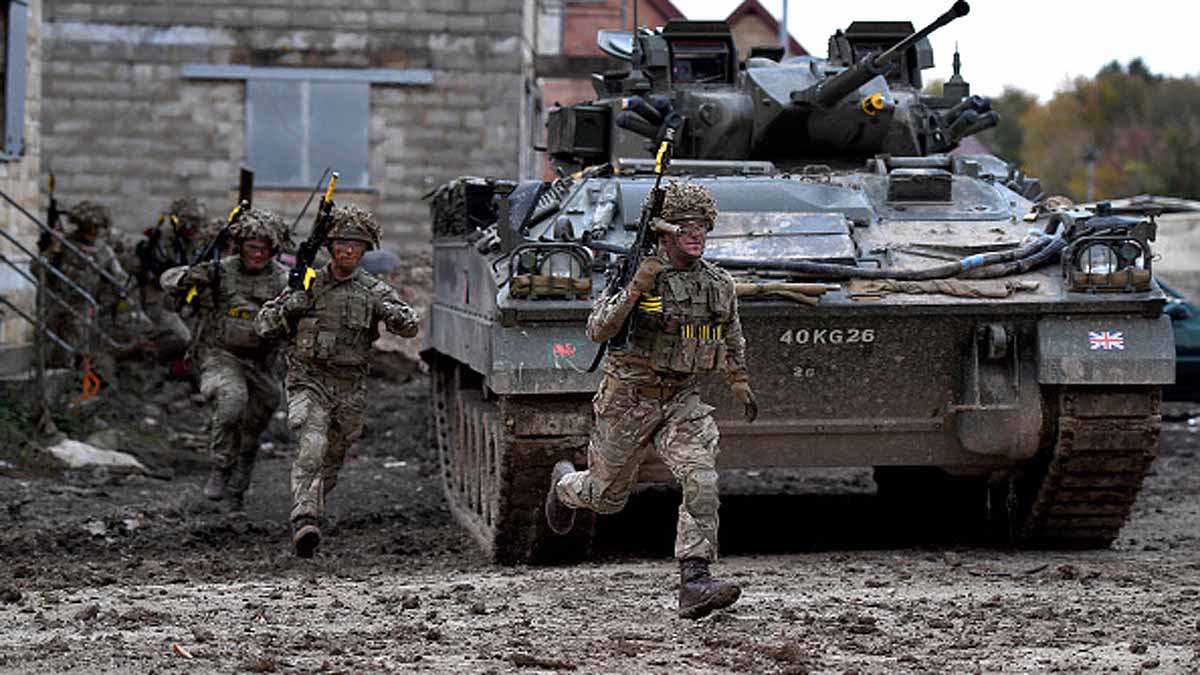 British Soldiers Virtual Reality Combat Training