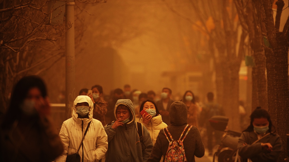 China Beijing Hit With Worst Sandstorm