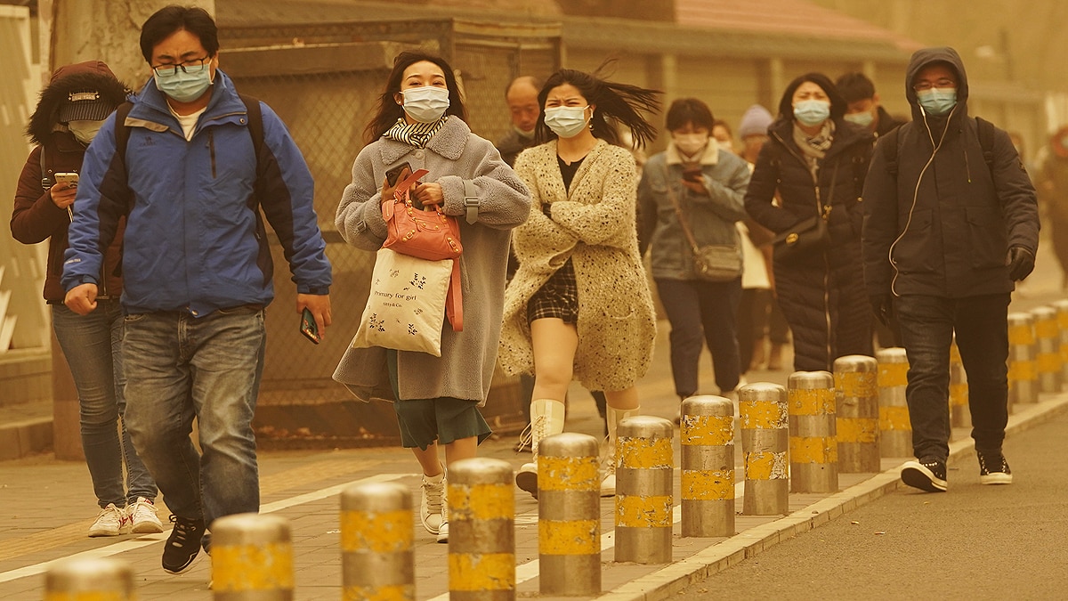 China Beijing Hit With Worst Sandstorm