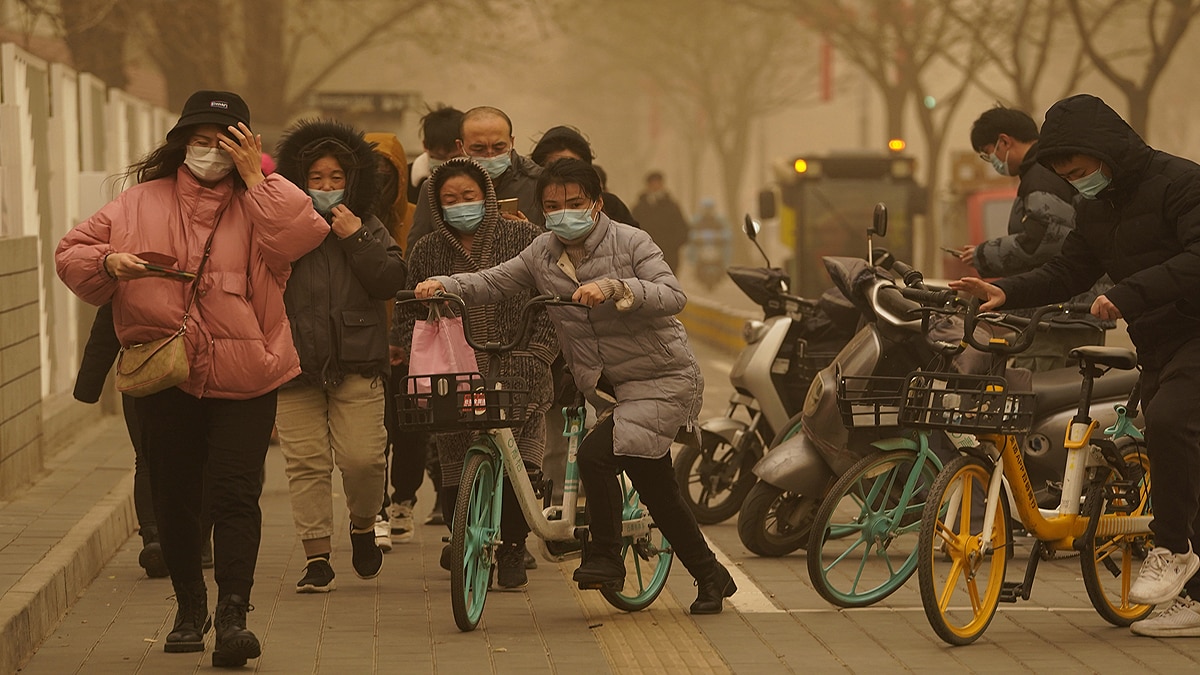 China Beijing Hit With Worst Sandstorm
