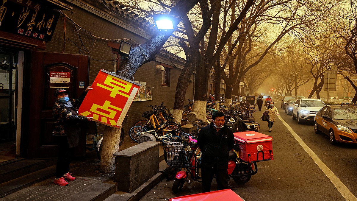China Beijing Hit With Worst Sandstorm