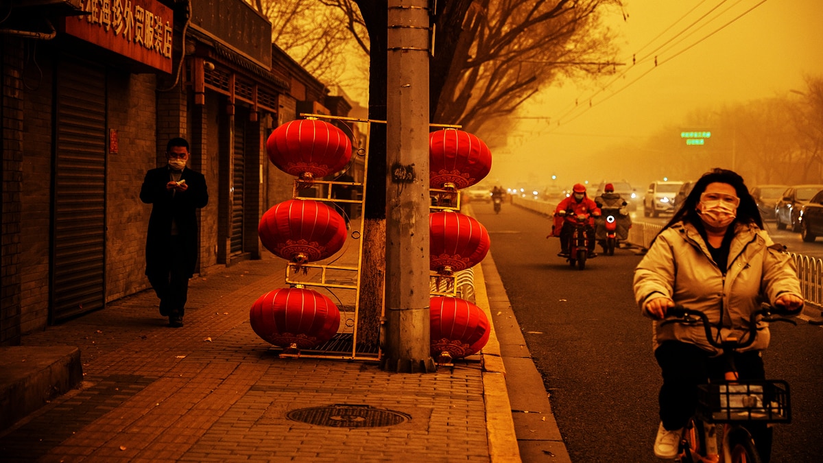 China Beijing Hit With Worst Sandstorm