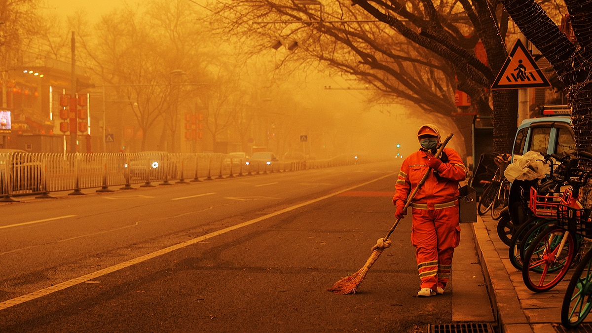 China Beijing Hit With Worst Sandstorm