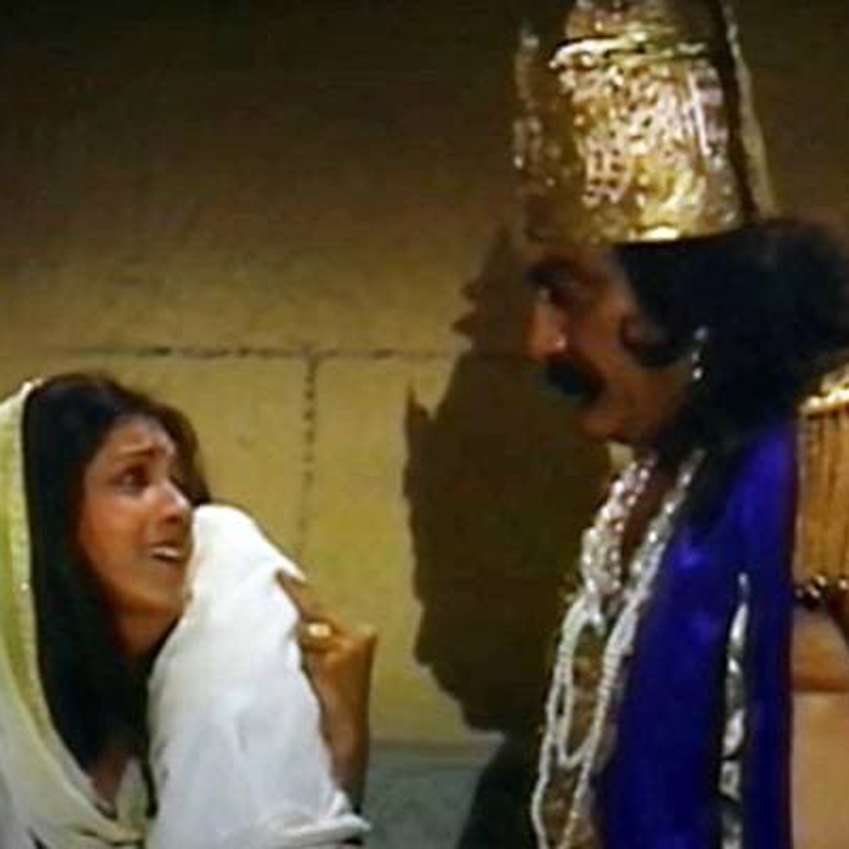 महाभारत सीर‍ियल का एक सीन में शीला शर्मा  