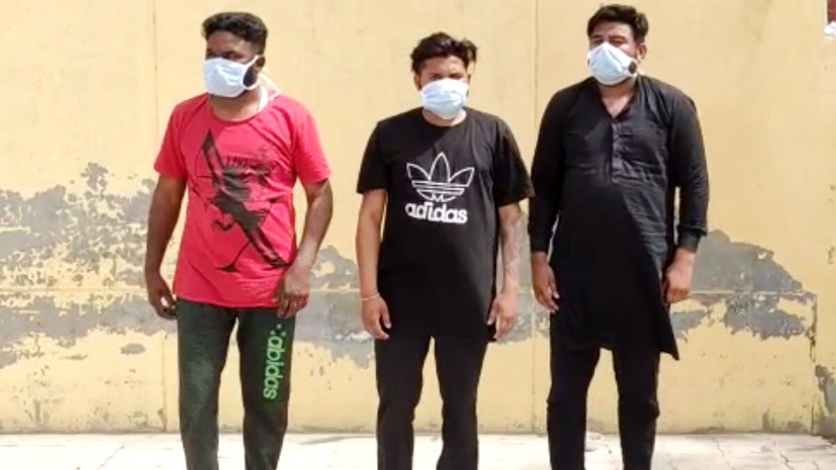 हनीट्रैप गैंग के चार सदस्य गिरफ्तार (फोटो- मुनीष जिंदल)