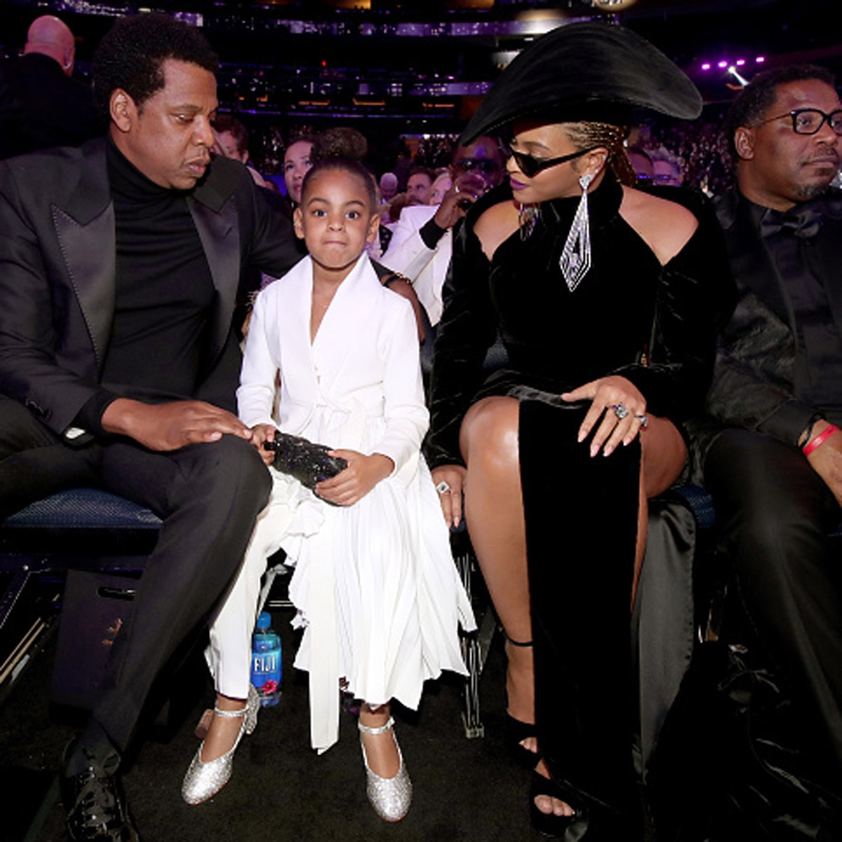 बेयॉन्से बेटी ब्लू आईवी कार्टर और पति Jay-Z के साथ 