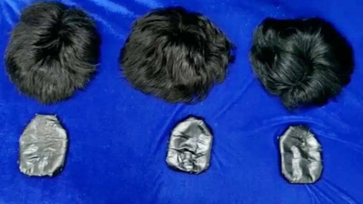 (विग में छुपाकर सोने की स्मगलिंग (फोटो- प्रमोद माधव)