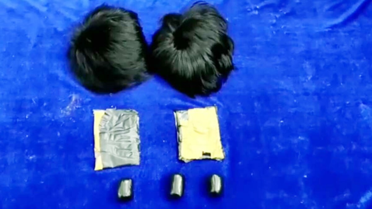 (विग में छुपाकर सोने की स्मगलिंग (फोटो- प्रमोद माधव)