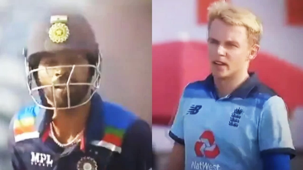 sam curran and hardik pandya engage in a heated verbal