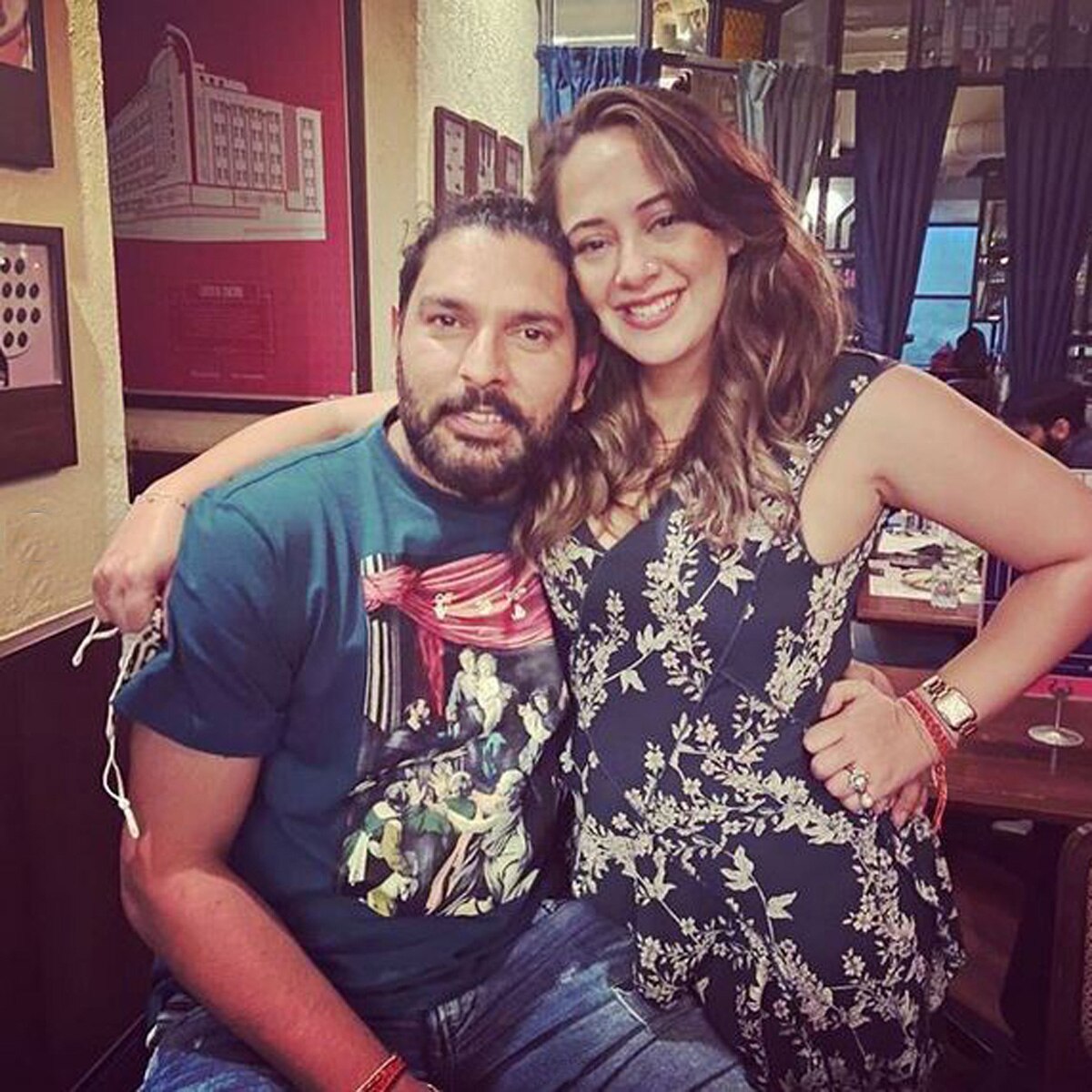 युवराज संग हेजल