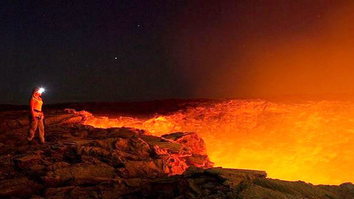 Karina Oliani Traverses Lava Lake