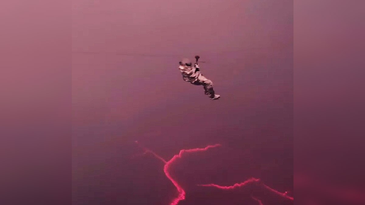 Karina Oliani Traverses Lava Lake