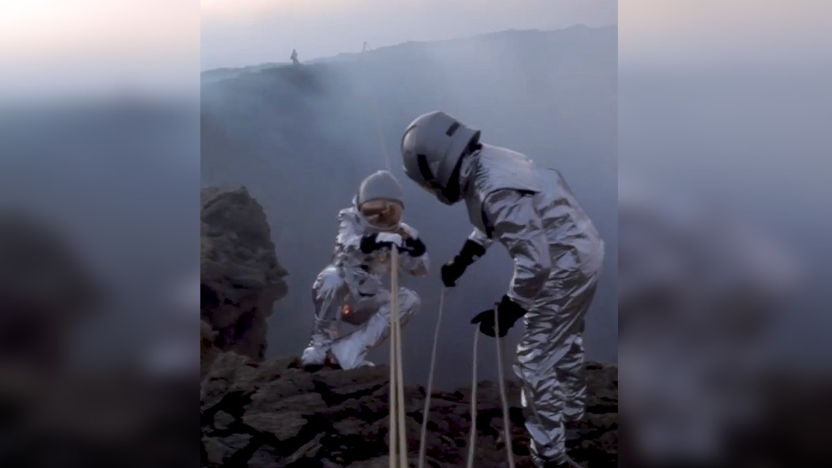 Karina Oliani Traverses Lava Lake