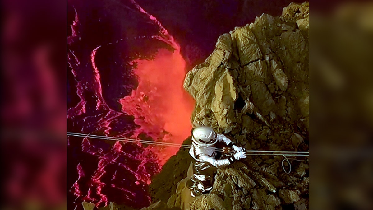 Karina Oliani Traverses Lava Lake