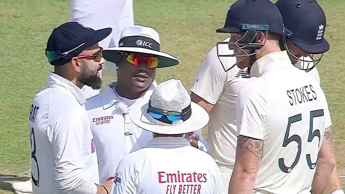 virat kohli ben stokes heated exchange