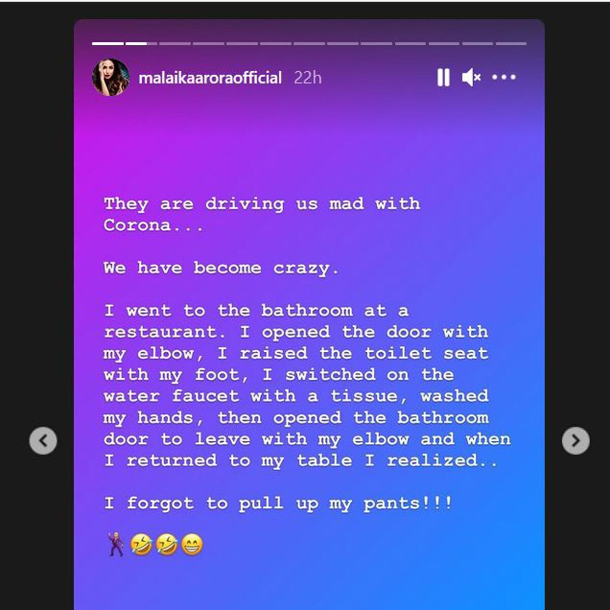 मलाइका पोस्ट