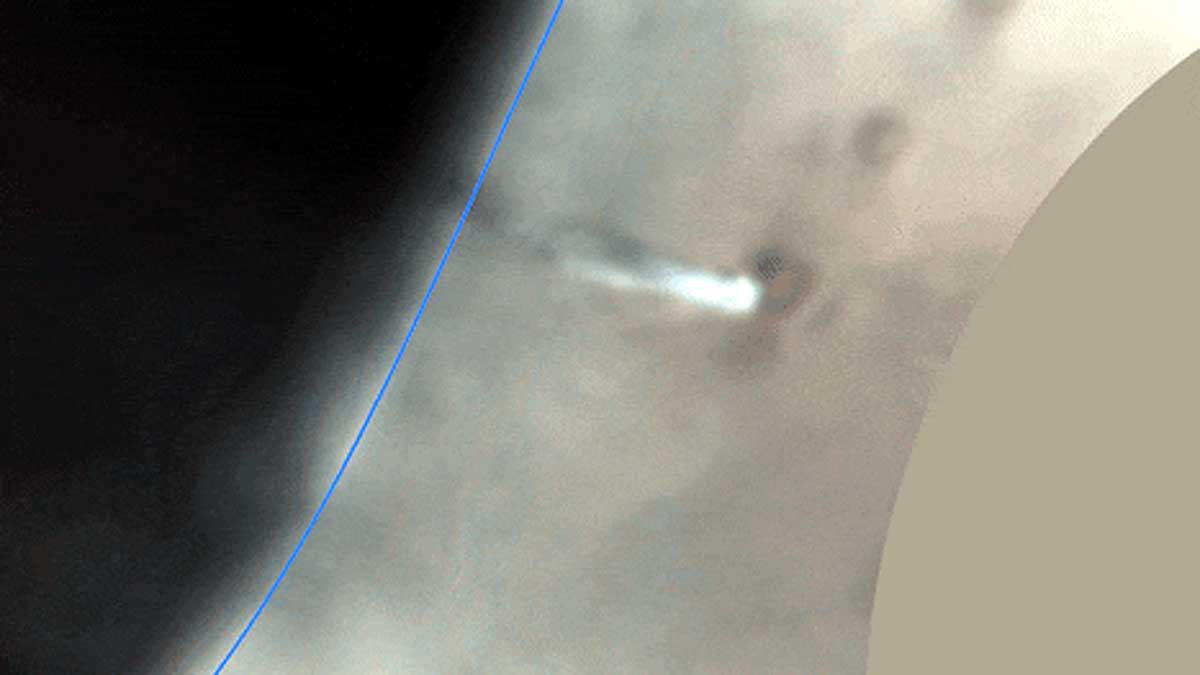 Mars Weird Long Cloud Mangalyaan 