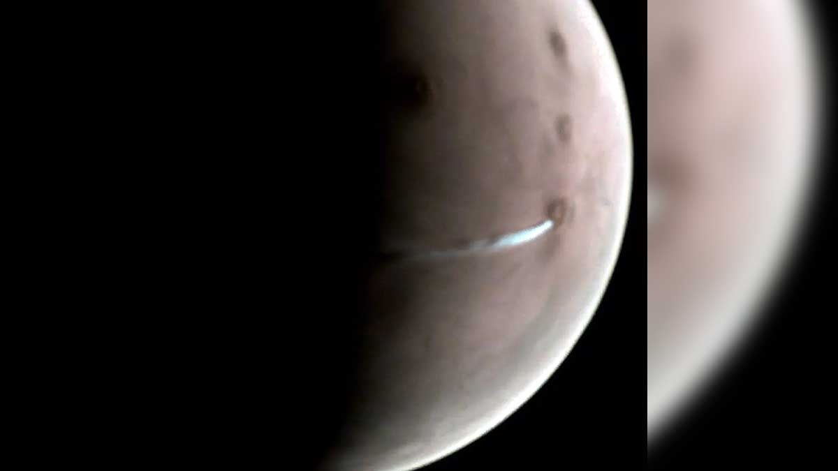 Mars Weird Long Cloud Mangalyaan 