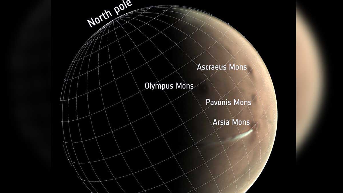 Mars Weird Long Cloud Mangalyaan 