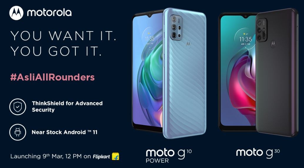 Moto G10 Power, Moto G30 Launch 