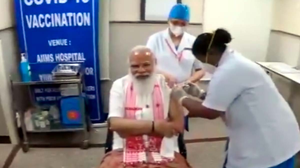 PM Narendra Modi First Dose of Covaxin
