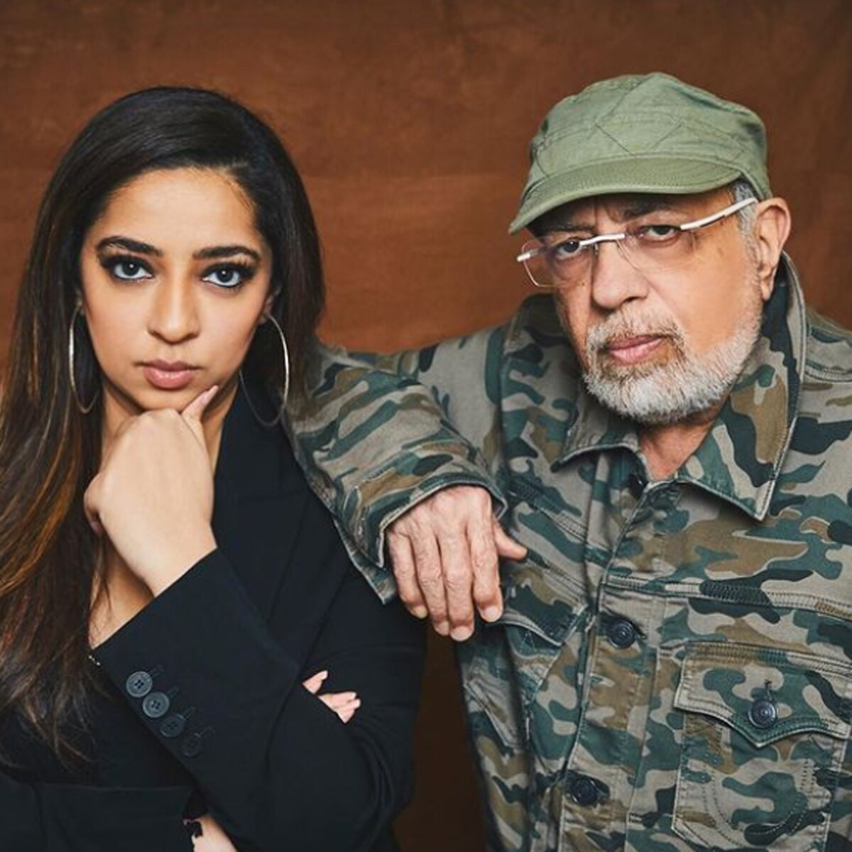 न‍िध‍ि दत्ता पापा जेपी दत्ता के साथ  