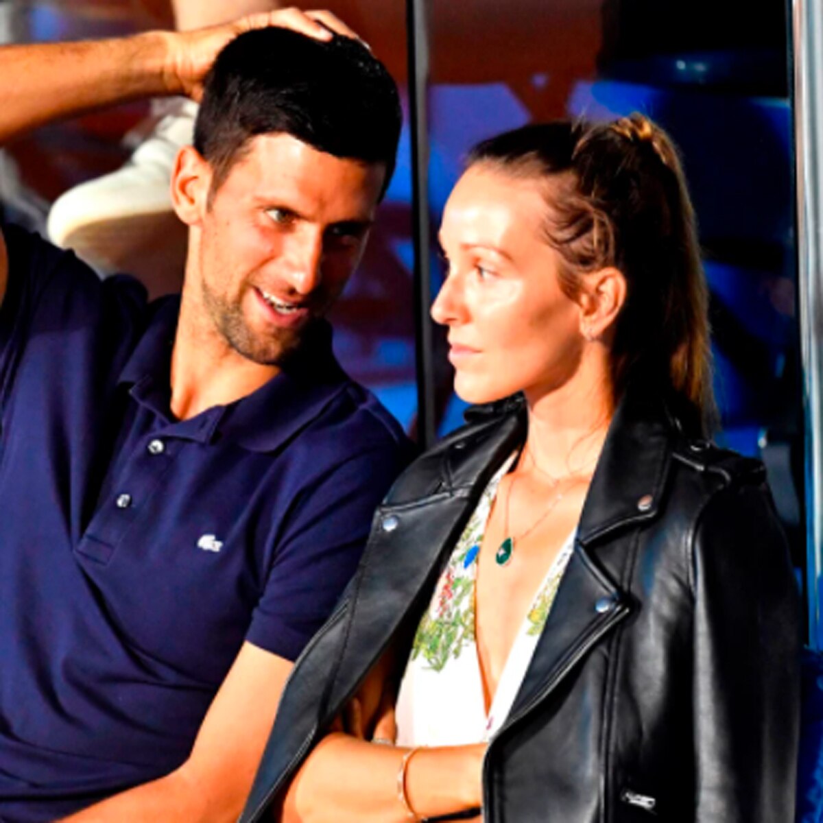 नोवाक अपनी पत्नी जेलेना के साथ