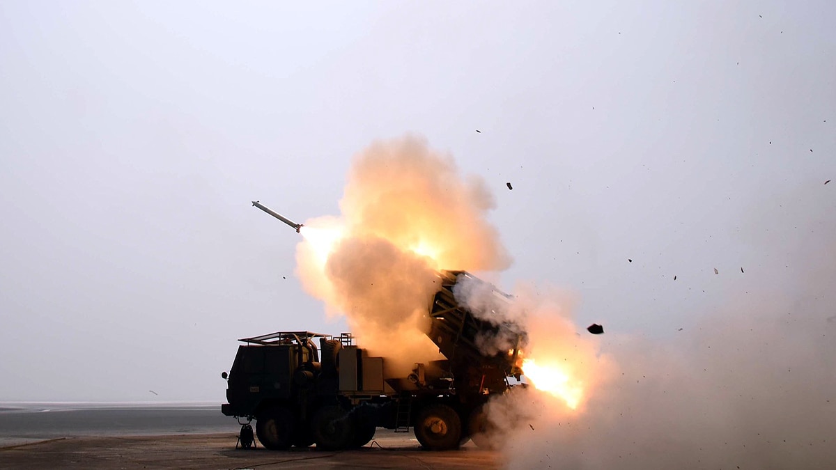 Indigenous Pinaka Guided Missile