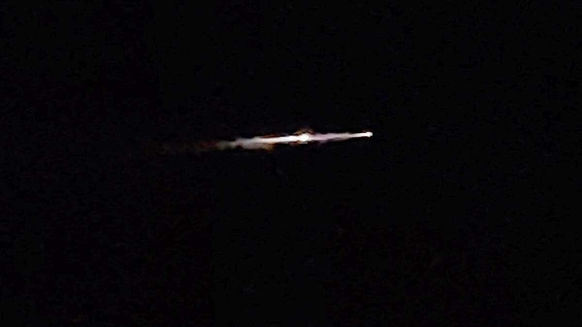 China Space Junk Light Up Queensland Skies 