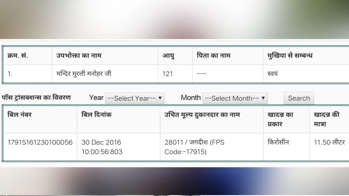हनुमान जी ले रहे हैं केरोसिन तेल, राशन कार्ड में पिता का नाम ल‍िखा है केसरी 