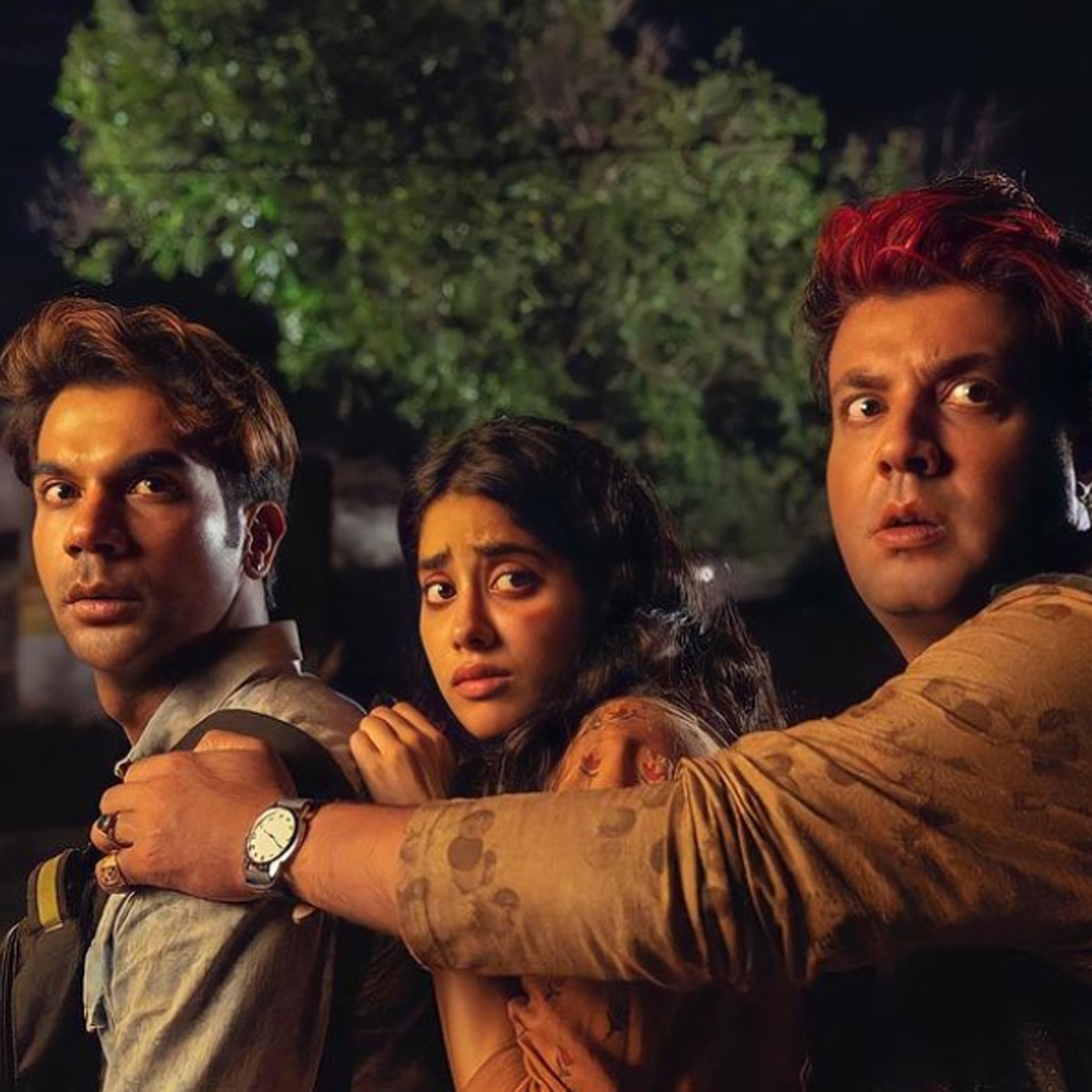 जाह्नवी कपूर-राजकुमार राव-वरुण शर्मा  