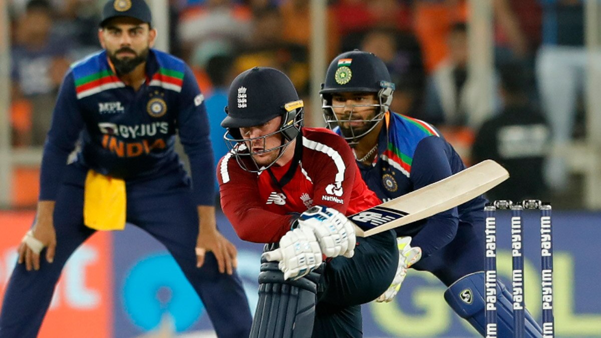 washington sundar and jonny bairstow engage in heated exchange