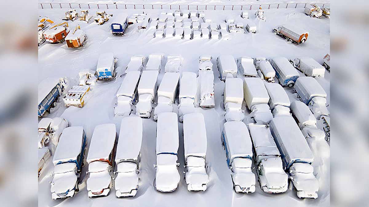 Frozen City of Vorkuta Russia 