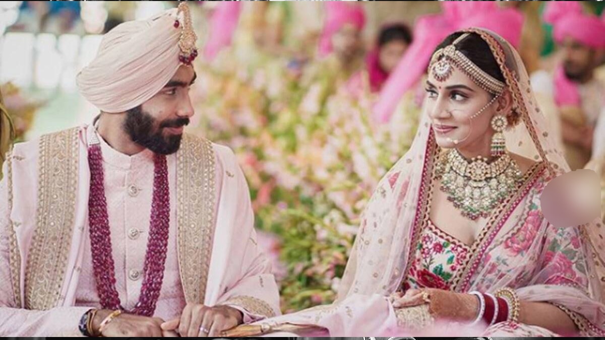 jasprit bumrah shares first photo with sanjana ganesan