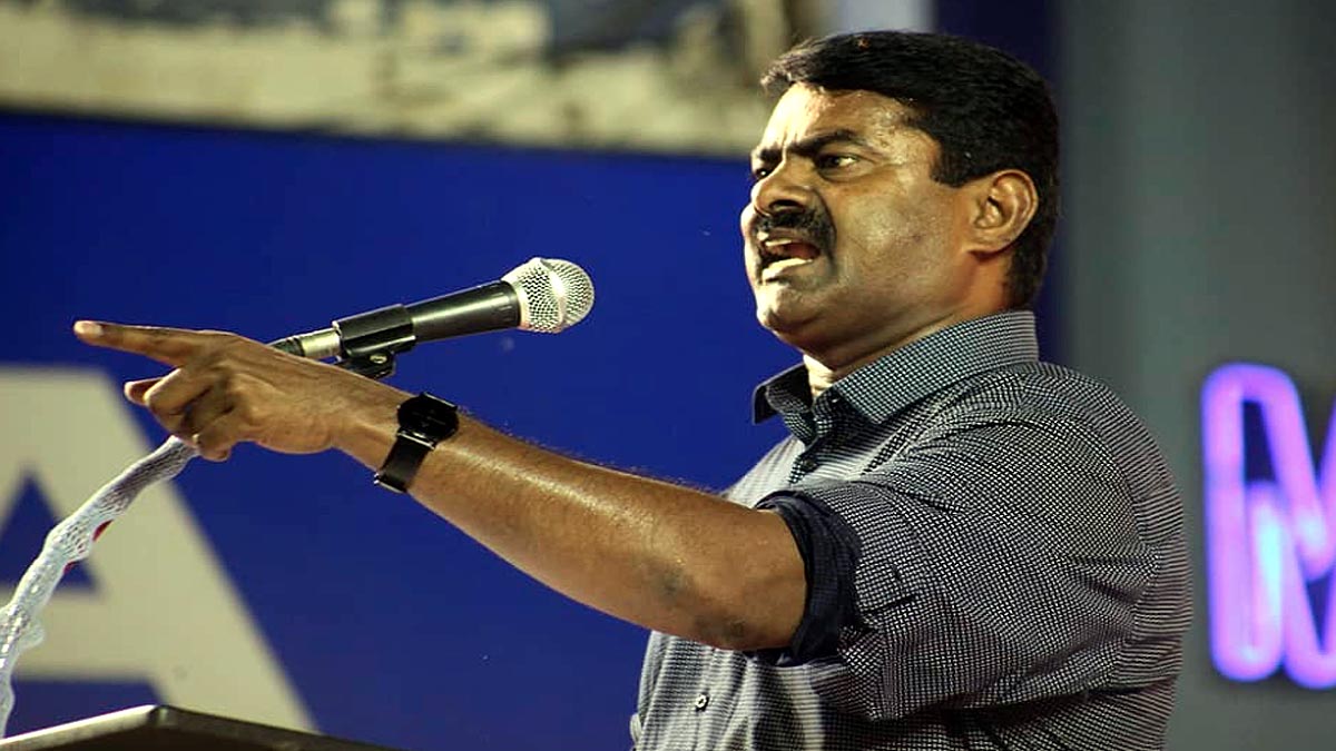 Senthamizhan Seeman Thackeray of Tamil Nadu 