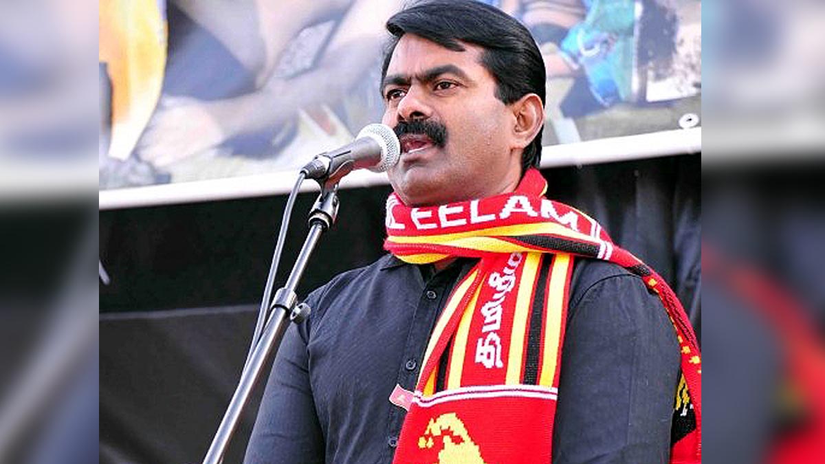 Senthamizhan Seeman Thackeray of Tamil Nadu 
