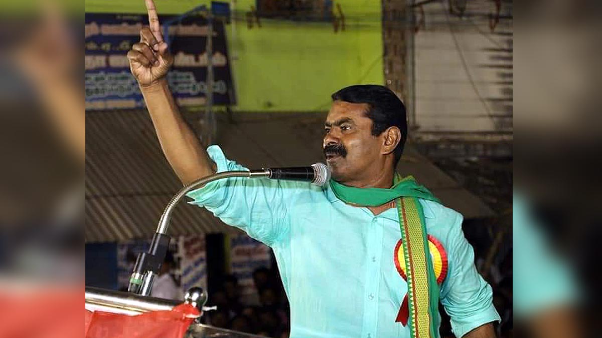 Senthamizhan Seeman Thackeray of Tamil Nadu 