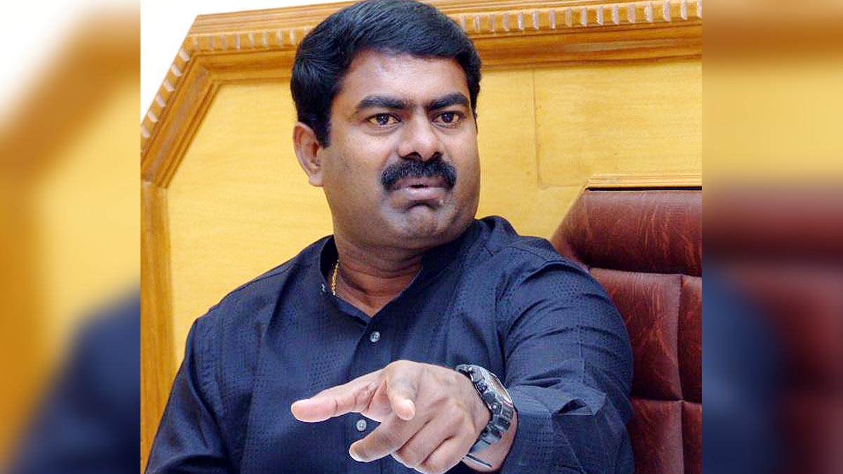 Senthamizhan Seeman Thackeray of Tamil Nadu 
