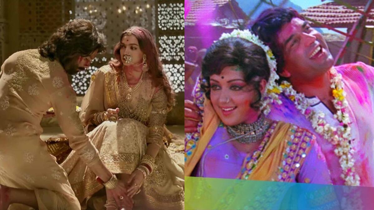 पद्मावत में शाहिद कपूर, दीपिका पादुकोण और शोले में हेमा मालिनी, धर्मेंद्र 