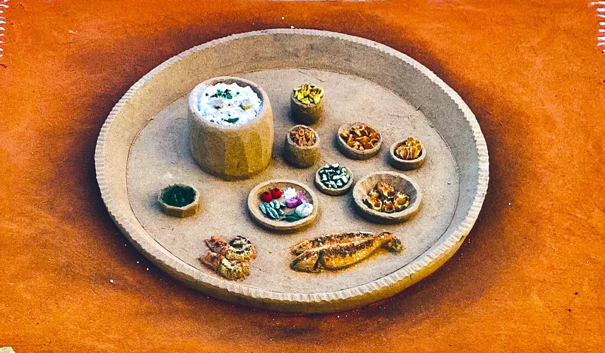 सुदर्शन पटनायक ने सैंड से बनाई पखाल डिश