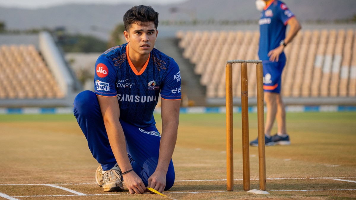 arjun tendulkar seen in mumbai indians net session