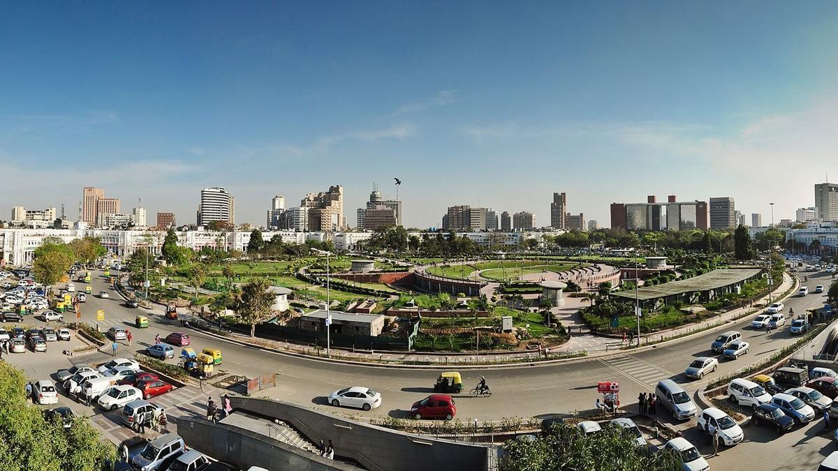 द‍िल्‍ली का राजीव चौक इलाका 