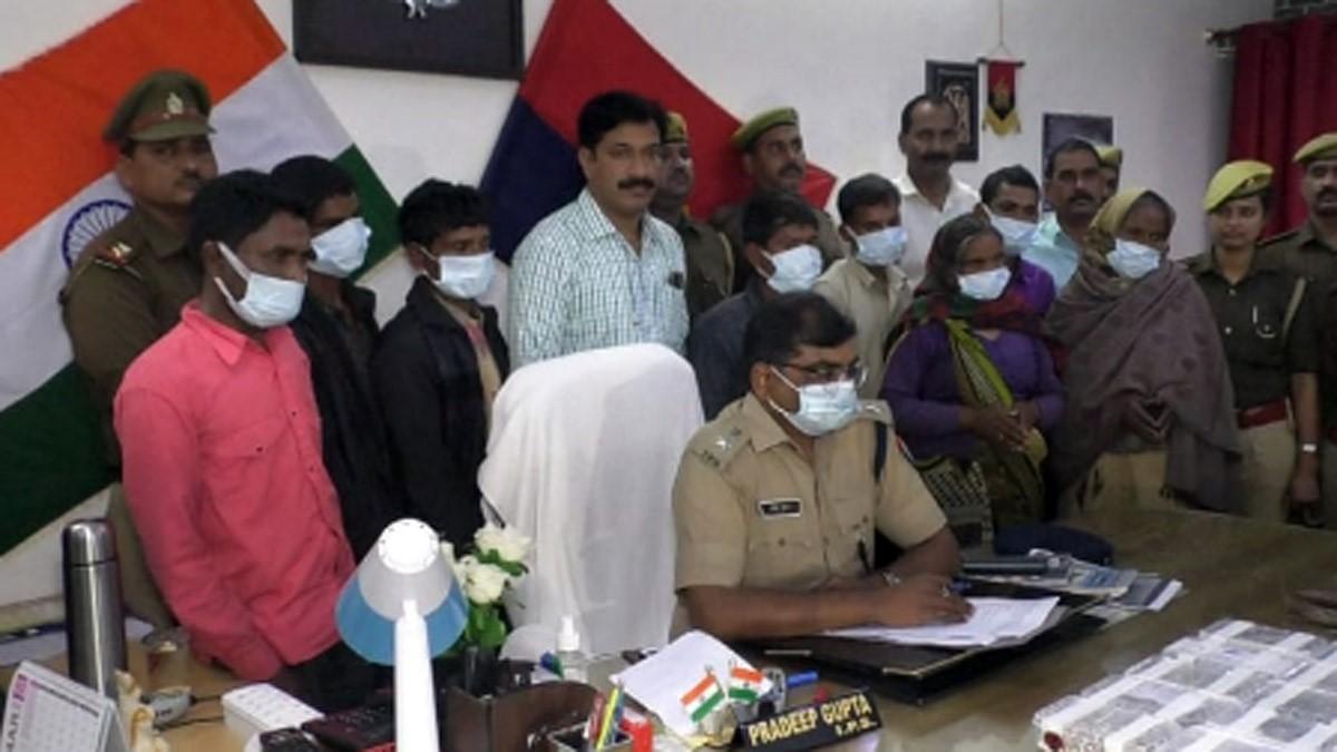 पंखिया गैंग के 08 बदमाश गिरफ्तार (फोटो-अमितेश त्रिपाठी)