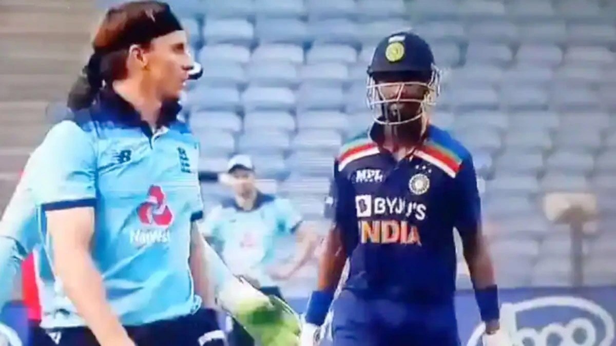 sam curran and hardik pandya engage in a heated verbal