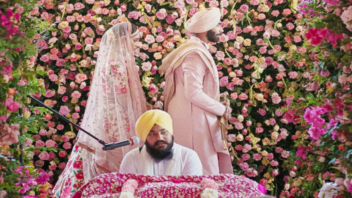 Video of jasprit bumrah and sanjana ganesan wedding 