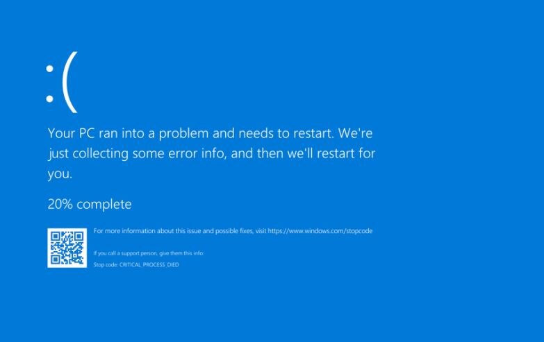 Windows 10 update crash