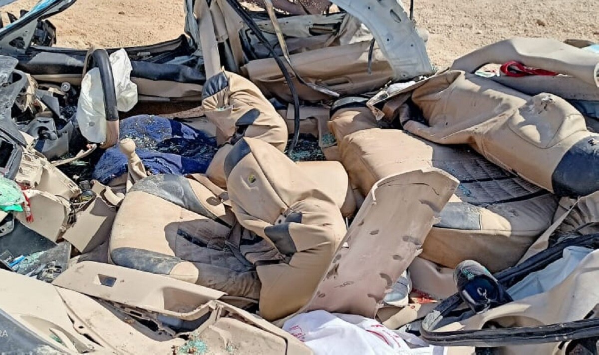 हाईवे पर भयानक हादसा