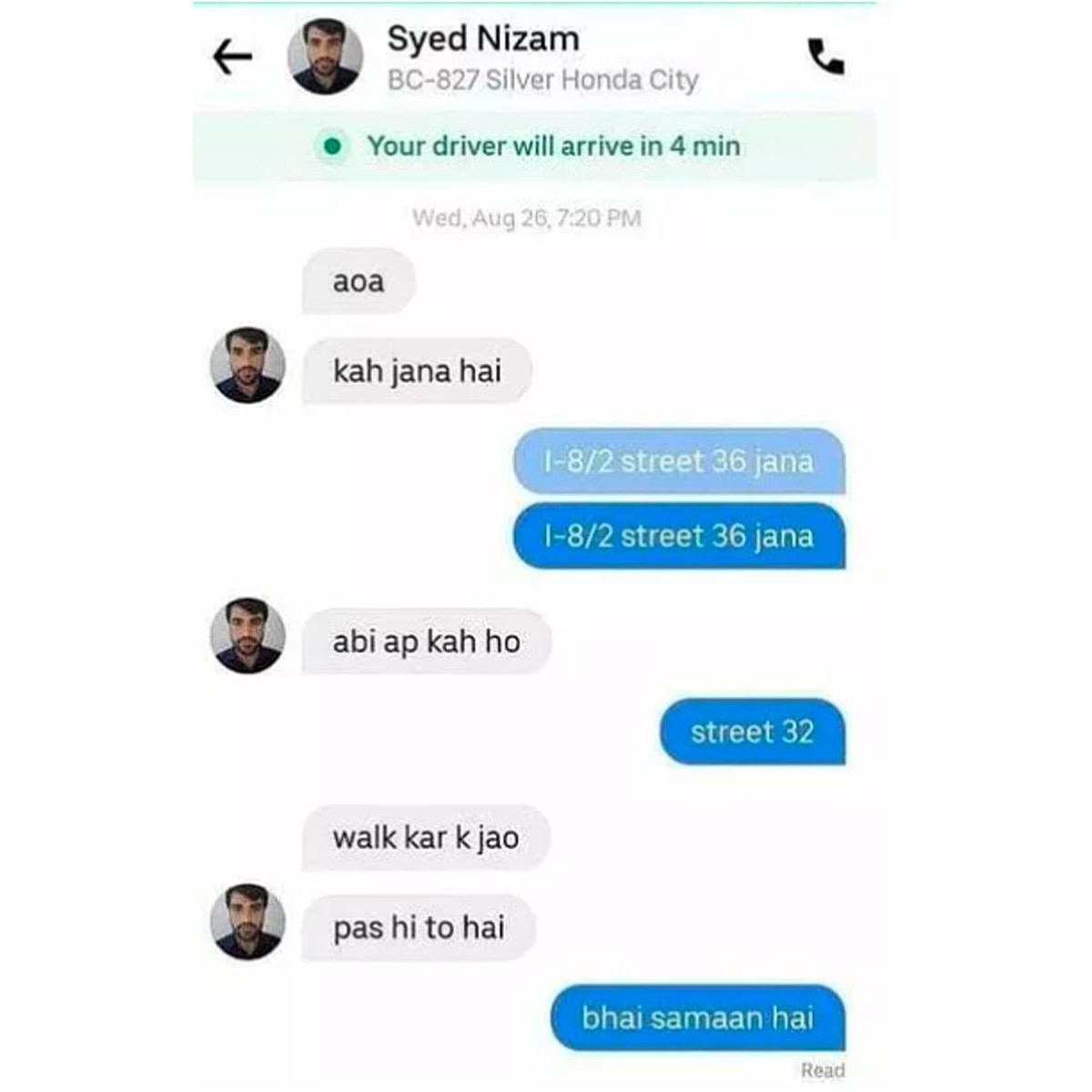 pak cabbies funny text