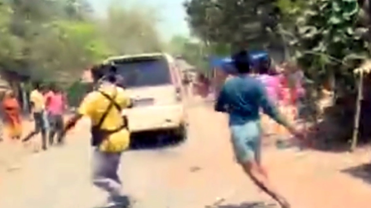 बंगाल ह‍िंसा: बीजेपी उम्मीदवार की कार पर हमला, मीड‍ियापर्सन भी बने श‍िकार 