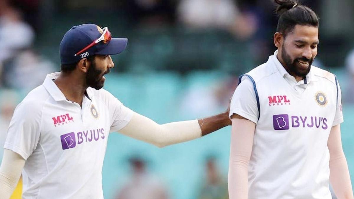 Jasprit bumrah and mohd siraj